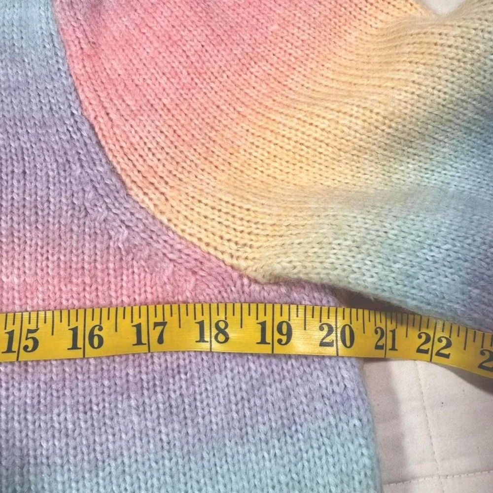 Charter Club Pastel Rainbow Ombre Sweater – Size L